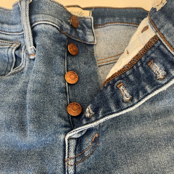 NWT Madewell 10" High Rise Skinny Blue Denim Jeans Women's Size 26T - Picture 3 of 8